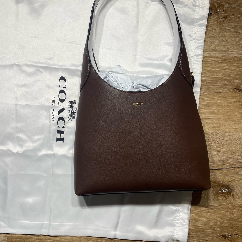 Coach Rich Brown Leather Tote - Picture 2 of 14